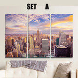 3 Panels New York city picture canvas painting Modern wall picture for living room unframed decorative art print on canvas