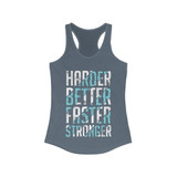 Harder Better Faster Stronger Racerback Tank Top