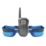 Stubborn Dog Collar LCD Safe Training Remote Control Anti-Bark 100 Lvs 2 Collars