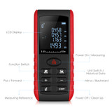 60m Digital Handheld Laser Distance Meter Range Finder Measure Diastimeter