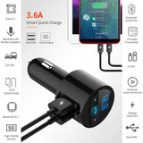 Bluetooth Car USB Charger FM Transmitter Radio Adapter MP3 Player Quick Charge