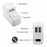 USB Wall Charger WIFI HD Spy Hidden Camera Motion Detection Power Adapter Nanny Cam1080P
