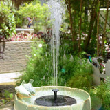 Solar Powered Floating Bird Bath Water Panel Fountain Pump Garden Pond Pool