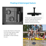 Solar Powered Floating Bird Bath Water Panel Fountain Pump Garden Pond Pool