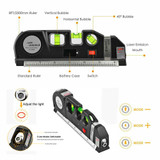 Multipurpose Laser Level Vertical Horizon Measuring Tape Aligner Ruler