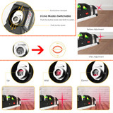 Multipurpose Laser Level Vertical Horizon Measuring Tape Aligner Ruler