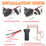 Car Vehicle Motorcycle GSM GPS Tracker Locator Global Real Time Tracking Device