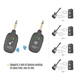 HF Wireless Audio Guitar Bass Transmitter Receiver System Max. 50M Range