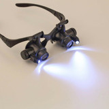 10X 15X 20X 25X LED Eye Jeweler Watch Repair Magnifying LED Glass
