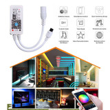 Mini Wifi LED Controller+ IR Remote For 5050/3528 RGBW LED Strip Light Phone