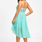 Strapless Mini Chiffon Dress