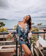 Boho Kaftan Beach Gypsy Slits Cardigan