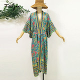 Kimono Wrapped Floral Dress