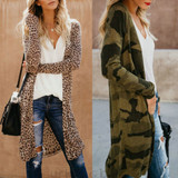Open Leopard LongSleeve Cardigan