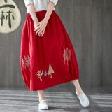 Jupe Skirts Waist Long Skirt