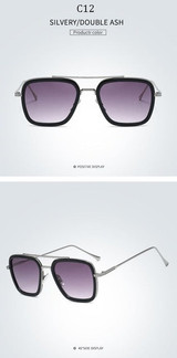 Fashion Avengers Tony Stark Spiderman Flight Style ditaeds Sunglasses Men Square Brand Design Sun Glasses Fashion Avengers Tony Stark Spiderman Flight Style ditaeds Sunglasses Men Square Brand Design Sun Glasses