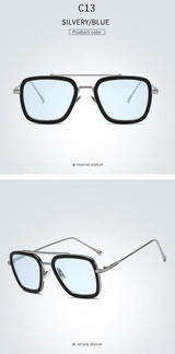 Fashion Avengers Tony Stark Spiderman Flight Style ditaeds Sunglasses Men Square Brand Design Sun Glasses Fashion Avengers Tony Stark Spiderman Flight Style ditaeds Sunglasses Men Square Brand Design Sun Glasses