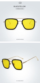 Fashion Avengers Tony Stark Spiderman Flight Style ditaeds Sunglasses Men Square Brand Design Sun Glasses Fashion Avengers Tony Stark Spiderman Flight Style ditaeds Sunglasses Men Square Brand Design Sun Glasses