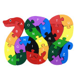 Educational Letters and Numbers Puzzle Train Toy