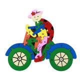 Educational Letters and Numbers Puzzle Train Toy
