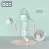 Baby Feeding Bottle With 3 Pacifiers, Anti Spill Feeder