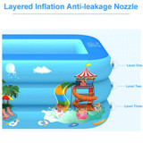 Inflatable Swimming Pool For Kids & Family, Paddle Pool Inflatable Swimming Pool For Kids & Family, Paddle Pool