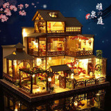 Wooden Doll house, Japanese Miniature Doll House