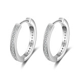 Solid 925 Sterling Silver Minimalist Hoop Earrings Solid 925 Sterling Silver Minimalist Hoop Earrings