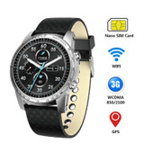 3G Smartwatch Phone Android 5.1 MTK6580 Quad Core 8GB ROM Heart Rate Monitor Pedometer GPS Anti-lost Smart Watch