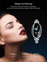 Women Fashion Smart Bracelet Heart Rate Blood Pressure Monitor Smart Band Fitness Tracker Smart Watch Clock