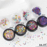 Star Hollow Sequin Glitter Mix in Festive Color