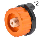 Outdoor Camping Hiking Equipment Aluminum Stove Conversion Split Gas Furnace Connector Cartridge Auto-off Tank Adapter