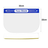 5Pcs Full Protection Mask Anti-droplets Anti-fog Dust-proof Face Shield Protective Cover Transparent Face Eyes Protector Safety