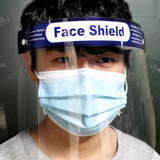 5Pcs Full Protection Mask Anti-droplets Anti-fog Dust-proof Face Shield Protective Cover Transparent Face Eyes Protector Safety