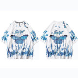 Blue Flame Butterfly T-Shirt