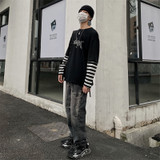 Harajuku Patchwork Striped T-Shirt