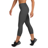 Gray Yoga Cut Capri Leggings Gray Yoga Cut Capri Leggings