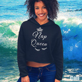 Nap Queen Crop Hoodie