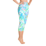 Tropical Ocean Yoga Cut Capri Leggings Tropical Ocean Yoga Cut Capri Leggings
