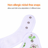 Tumama 8pcs Baby Cotton Animal Bandana Baby Eating Accessory