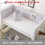 Cotton Baby Bedding Set Newborn Baby Crib Bedding Set for Girls Boys