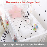 Cotton Baby Bedding Set Newborn Baby Crib Bedding Set for Girls Boys