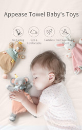 BabyGo Baby Soothe Appease Towel Soft Plush Comforting Toy Sleeping Animal Bear Elephant