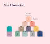 Tumama 12pcs Baby Toys Building Blocks 3D Touch Hand Soft Toy Bath Toys