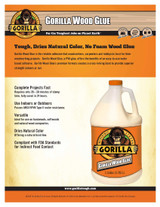 Gorilla 6231501 Gallon Glue, Natural Wood Color