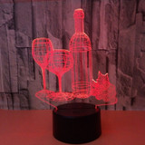 WINE 3D ILLUSION LAMP