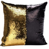 DIY Magic Letter Double Color Glitter Sequins Throw Pillow Case Cafe Home Square Cushion Covers