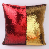 DIY Magic Letter Double Color Glitter Sequins Throw Pillow Case Cafe Home Square Cushion Covers