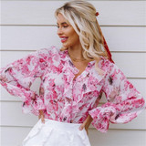 Multicolor Ruffle Blouse Multicolor Ruffle Blouse