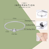 Love Forever Love Snake Chain Bracelets 925 Sterling Silver